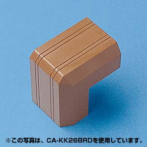 【40個セット】 サンワサプライ ケーブルカバー ( 出角、ブラウン ) CA-KK17BRD おまとめセット 送料無料