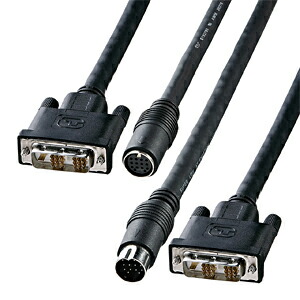 サンワサプライ DVI工事架線有線テレビ ( シングル繋がり ) KC-DVI-K100 貨物輸送無料