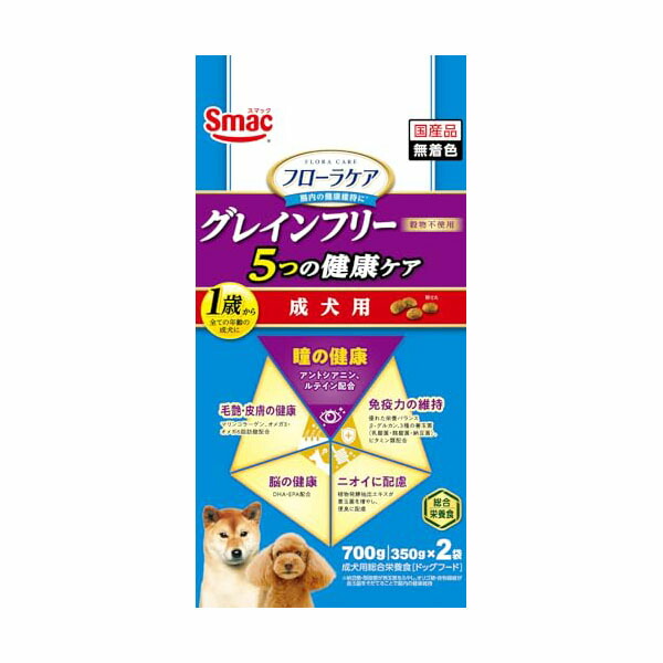 【12個仕掛ける】 平手打ち フローラケア犬 成犬用 5つの思わしい世話をする 瞳 700g