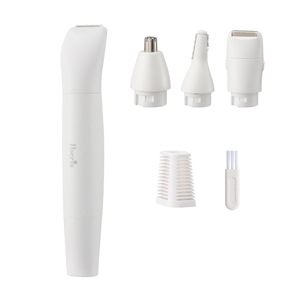 【5個セット】 オーム電機 HB-AZ1753 4WAYマルチシェーバー (ヘッド4種類/防水 IPX6/単3形&times;1本使用)｜ウルマックス 店