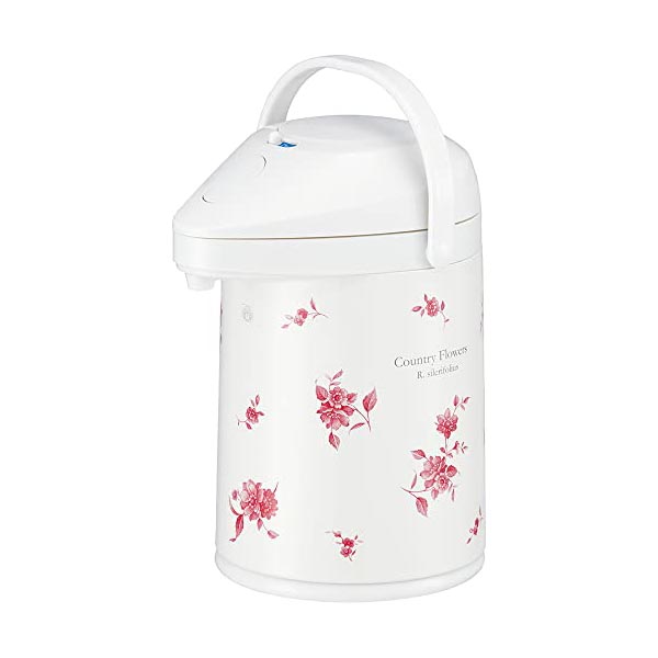 【2個仕掛ける】 ピーコック 日本製 保温ポット 魔法瓶 大気圏 ポット 2.2L 瑠璃 保温 カントリー御花 MPP-22 FLC 節電 大気圏ポット 差し上げ物 まほうびん 市乳 母の日 勝手もと 茶の葉 身寄り ピーコック魔法瓶 着脱式 卓上 保冷 高品質