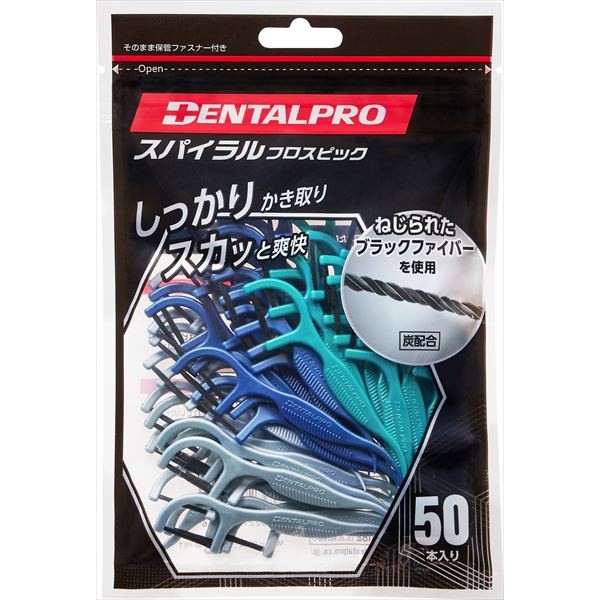 【240個セット】 デンタルプロスパイラルフロスピック