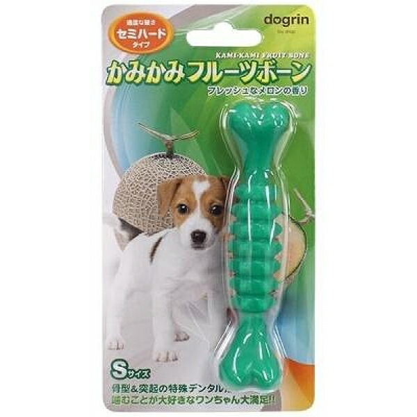 【12個セット】 スーパーキャット かみかみフルーツボーン メロン セミハードタイプ S DM-440 犬 全成長期 Super Cat ストレス発散 デンタルケア ストレス解消 フルーツ ペット用品 デンタル ドッグ 骨型 グッズ 噛む ペット おもちゃ ボーン 安心素材