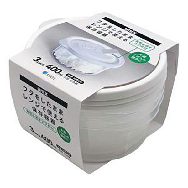 【60個セット】 アスベル レンジ名人 保存容器 丸型L 3P W A3706 食品保存 レンジ対応 食材 おかず 保存 容器 蓋付き フタ付き 冷凍 加熱 丸型 円型 円形 ユニックス プラスチック レンジ レンチン 冷凍保存 作り置き 蒸気弁 エア弁|ウルマックス 店