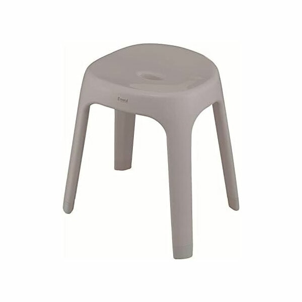 【2個仕掛ける】アスベル Emeal 風呂イス S35糎 2階建てバス設備 銀 抗菌 薄墨色 一般受け商いもの