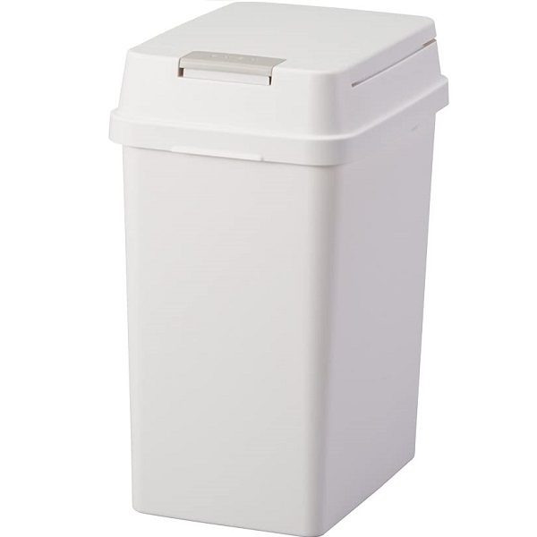 【12個セット】 アスベル エバン 密閉プッシュペール20L ホワイト 生活 掃除 ごみ箱 ペール 密閉 生ごみ 大容量 大きい 臭い パッキン ニオイ 漏れない 分別 スリム 臭わない パッキン付き プッシュ キッチン ふた付き 縦型 ダストボックス｜ウルマックス 店