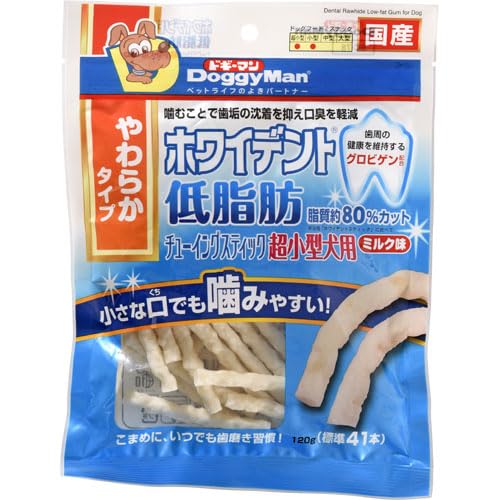 【24個仕掛ける】 ドギーマンハヤシ食料雑貨類取り引き部 ホワイデント 低脂肪組織チューイングスティック 超小型犬用 市乳味 120g