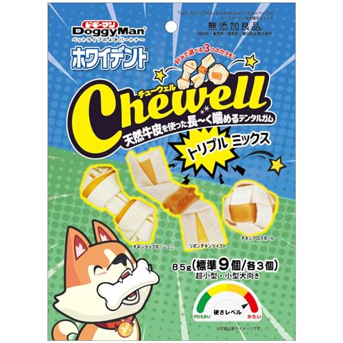 【12個仕掛ける】 ドギーマンハヤシ ホワイデント Chewell トリプル交ぜ合わせる 85g