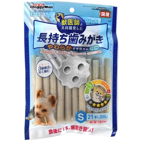【24個仕掛ける】 ドギーマンハヤシ食料雑貨類取り引き部 ホワイデント 持ちこたえる歯磨き やわらかギーザ棒チュインガムS 21本