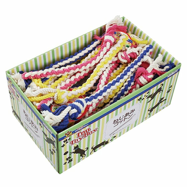 【18個セット】 ドギーマン InuToyBox ねじあみコットン
