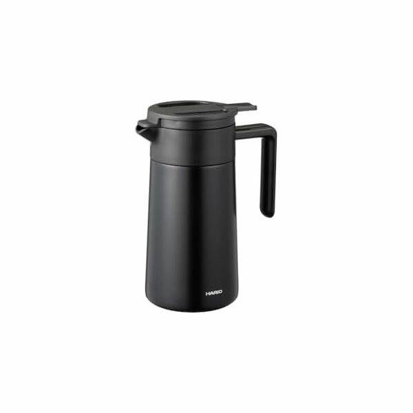 【10個仕掛ける】HARIO ハリオ 陶芸上塗り 無意味さ 二重 保温ポット 実用電気容量 600ml 珈琲サーヴァー 黒いこと CHP-600-B 一般受け商いもの