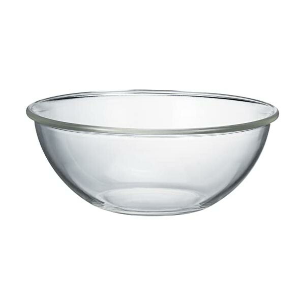 【10個セット】 HARIO ハリオ 日本製 耐熱ガラス製 浅型 ボウル 2500ml BUONO kitchen MXPA-250-BK クリア 高品質