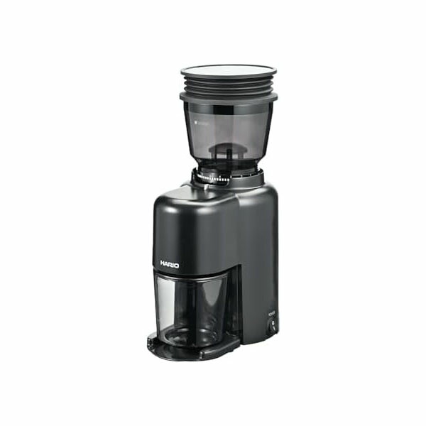 【2個セット】HARIO ハリオ V60 電動 コーヒーグラインダーコンパクトN コーヒーミル 39段階調節 コニカル式 ステンレス臼 ブラック EVCN-8-B 人気商品｜ウルマックス 店
