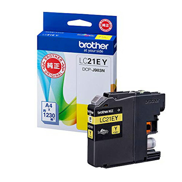 【10個セット】 ブラザー LC21EY ブラザー純正インク イエロー 15,247円