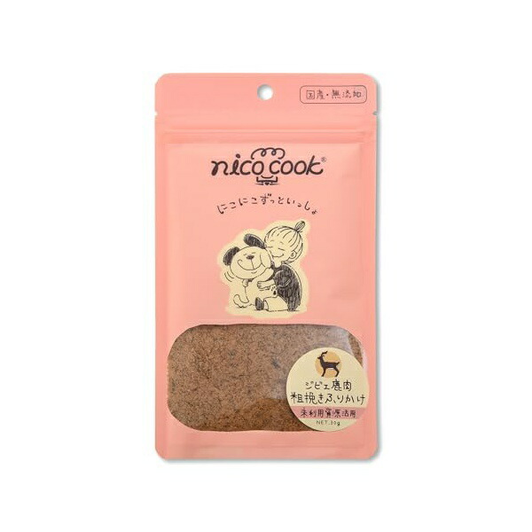 【6個セット】 マルカイコーポレーション 国産ジビエ鹿肉粗挽きふりかけ 犬猫兼用 30g