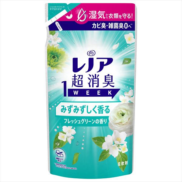 【16個セット】 レノア 超消臭 1week みずみずしく香るフレッシュグリーンの香り 詰替え