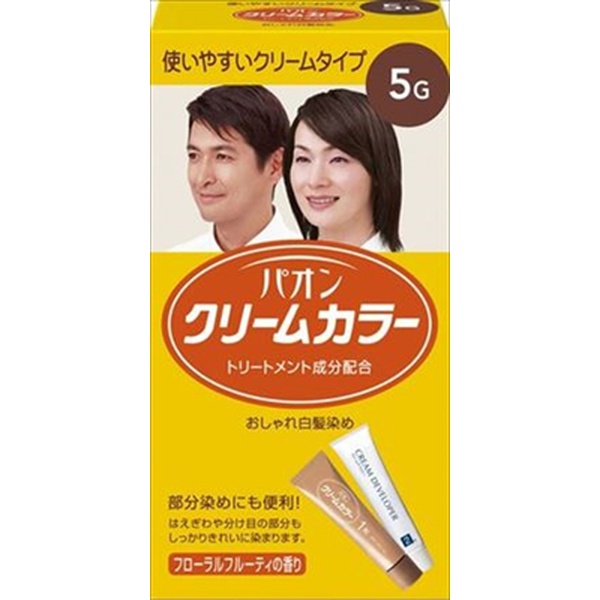 【36個セット】 パオン クリームカラー 5G 自然な栗色