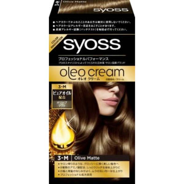 【10個セット】 ヘンケルジャパン サイオス オレオクリーム ヘアカラー 3M オリーブマット 本体 正規品 白髪染め クリームデベロッパー シュワルツコフ 白髪用 白髪隠し ヘアケア アットコスメ ヘンケル