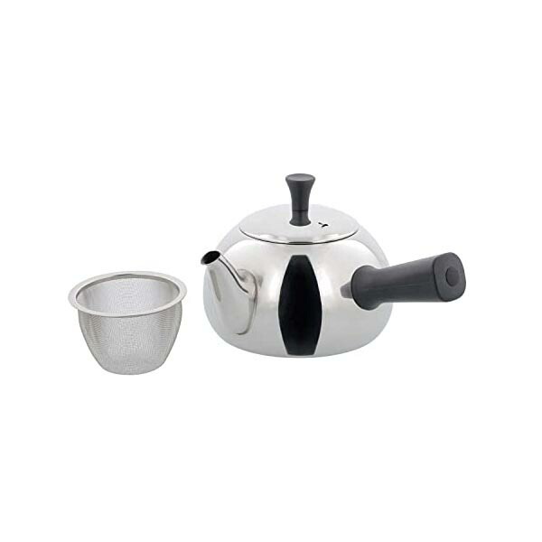 【10個仕掛ける】 ベストコ ティーポット 急須 ステンレス鋼製 茶こし付き添い人 片方手持ち部分 700ml 大電気容量鏡鑑入眼 NQ-0022 ルテ ステンレス鋼ポット 鏡鑑入眼 茶器 ストレーナー ポット 紅茶サーヴァー 湯沸かし ステンレス鋼 大電気容量 茶こし付 高品質