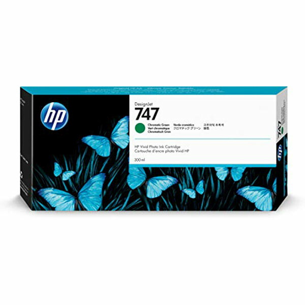 HP P2V84A HP 747 インク CRグリーン 300ml 送料無料|ウルマックス 店