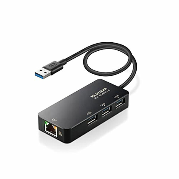 【2個仕掛ける】 エレコム EDC-GUA3H2-B ELECOM 有線ローカルエリアネットワークアダプタ USB3.0 USB-A USB→RJ45 取り替えっこアダプタ ギガビット 網状組織計器 黒いこと パウダーコンパクト 有線 助けになる アダプター 貨物輸送無料