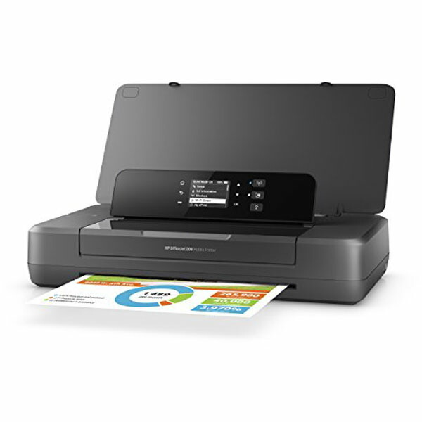 HP OfficeJet 200 Mobile モバイル ビジネスプリンター エイチピー ワイヤレス機能 最大用紙サイズ ブラック コンパクト パッカード インクジェット プリンタ モバイルプリンター プリンター タイプ ヒューレット スマホ対応 カラー インク色数 送料無料｜ウルマックス 店