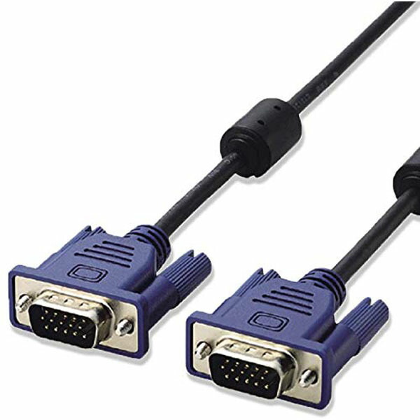 【6個セット】 ELECOM RoHS準拠 D-Sub15ピン ( ミニ ) ケーブル ミニケーブル モニター 配線 ブラック スリム エレコム ディスプレイ パソコン周辺機器 送料無料