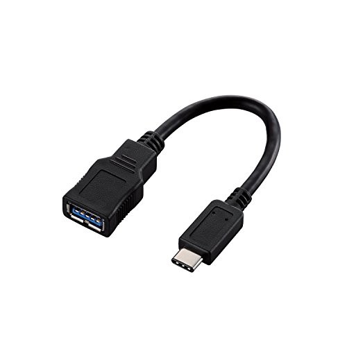 【5個セット】 エレコム USB3-AFCM01BK ELECOM USBケーブル 充電・データ転送用 Type-C\u0026USB3.1 Standard-A USB3.1 配線 ブラック 変換アダプタ ケーブル 変換ケーブル 準拠 転送 送料無料