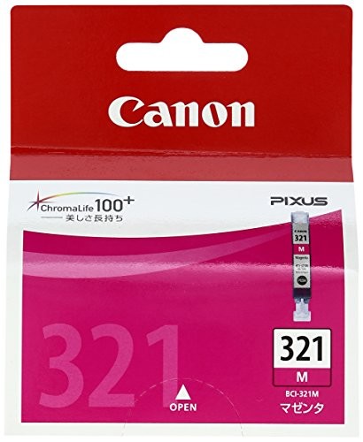 【4個セット】CANON インクタンク マゼンタ BCI-321M キャノン純正 カートリッジ インクカートリッジ 純正 年賀状インク 純正カートリッジ キヤノン プリンターインク ブラック ピクサス マゼンタインク メーカー純正 純正インクタンク インク 送料無料