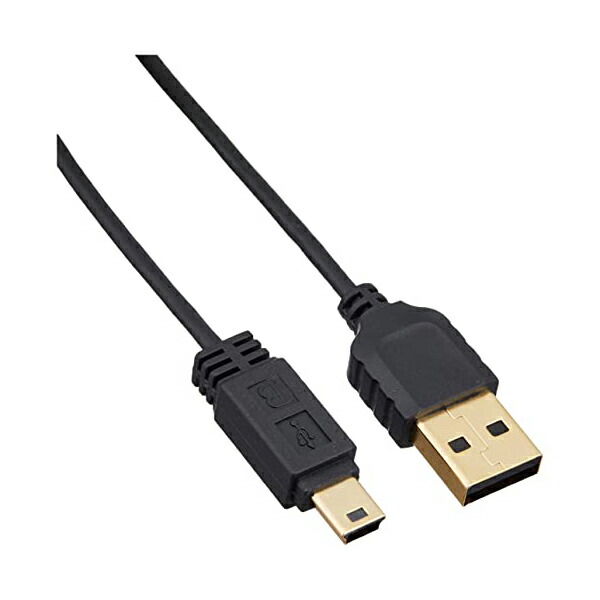 【11個セット】 サンワサプライ KU-SLAMB510BKK 極細ミニUSBケーブル(ミニBタイプ・ブラック・1m) 極細 ツイストペア線 配線 ブラック 耐衝撃 耐振動 タブレット ケーブル 充電 コンパクトコネクタ パソコン周辺機器 スマートフォン 転送 送料無料