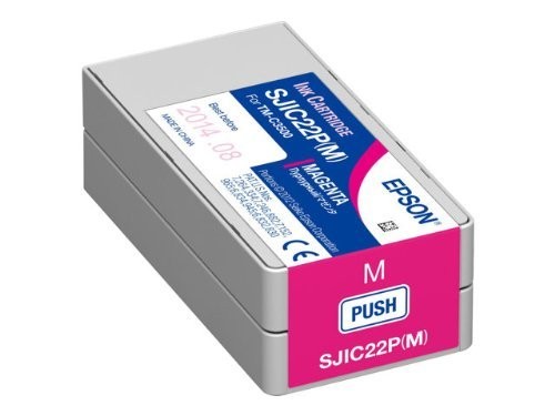 【3個セット】 エプソン SJIC22PM EPSON TMー3500C用 インクカートリッジ(マゼンダ) インクカートリッジ 純正 インク インクジェット プリンタ マゼンタ 純正品 ラベルプリンター 交換 マゼンダ 消耗品 インクタンク 送料無料