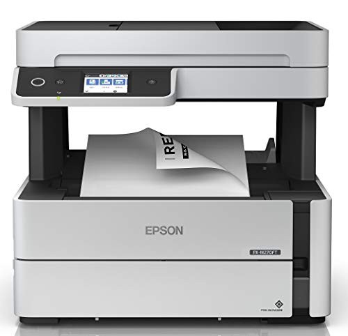 エプソン PX-M270FT EPSON プリンター A4 モノクロ インクジェット 複合機 エコタンク搭載 FAX機能付き 低ランニングコスト ホワイト 純正 最大用紙サイズ スキャナ機能有り コピー機能有り テレワーク 顔料 テレワーク向け 自動両面印刷 送料無料｜ウルマックス 店