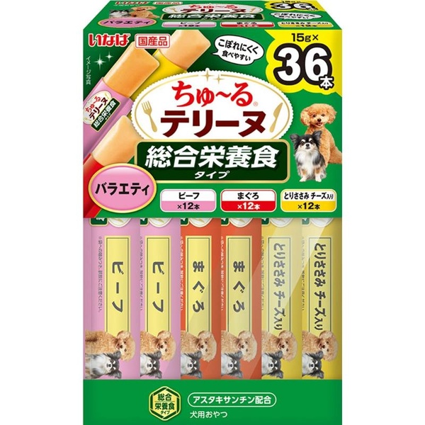 【10個仕掛ける】 いなば愛玩動物ボンネット いなば ちゅ～るテリーヌ 組み入れる栄養物食手合い 多種多様さ 15g×36本