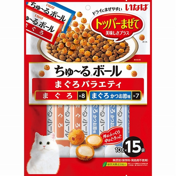 【6個書き割り】 いなば愛玩動物ボンネット ちゅ～るどんぶり鉢 まぐろ多種多様さ 10g×15袋入