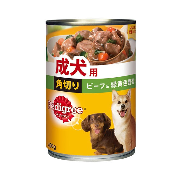 【24個仕かける】 マース ペディグリー 成犬用 角切り牛肉＆緑黄色蔬菜 400g ペット・ペットグッズ-犬用品-ドッグフード