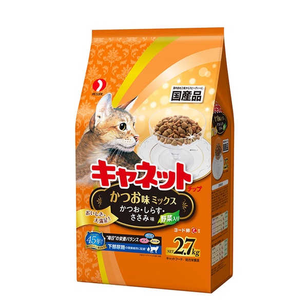 【10個仕掛ける】 愛玩動物伝達ルート キャネットチップ かつお味交ぜ合わせる 2.7kg