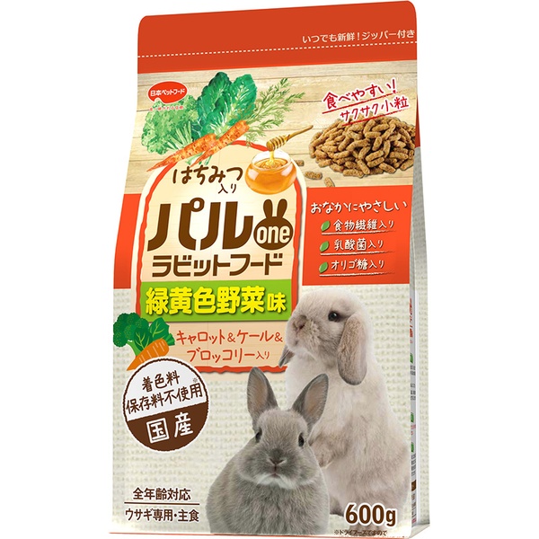 【10個仕掛ける】 日本愛玩動物ボンネット 茶飲み友だちone ラビットフード 緑黄色草片味 600g
