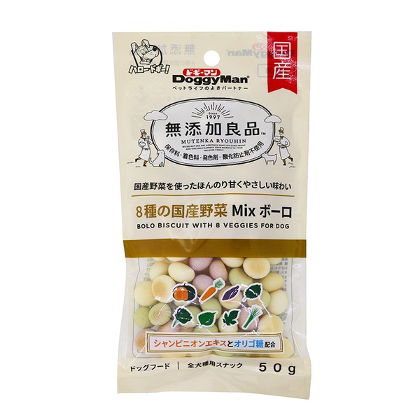 【36個書き割り】 ドギーマンハヤシ 無加えること良品 8種の国産蔬菜MIXボーロ 50g