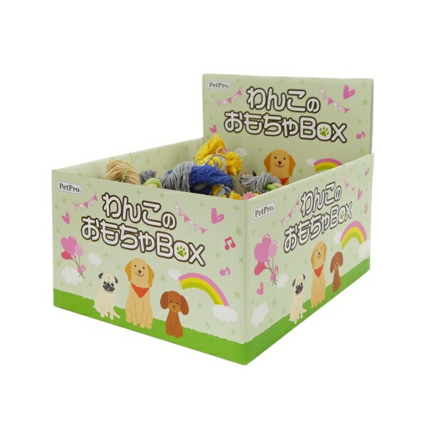 【3個仕掛ける】 ペットプロジャパン 愛玩動物労働者階級 わんこの遊び道具BOX 縄索遊び道具 ／1ボックス席 (24点)