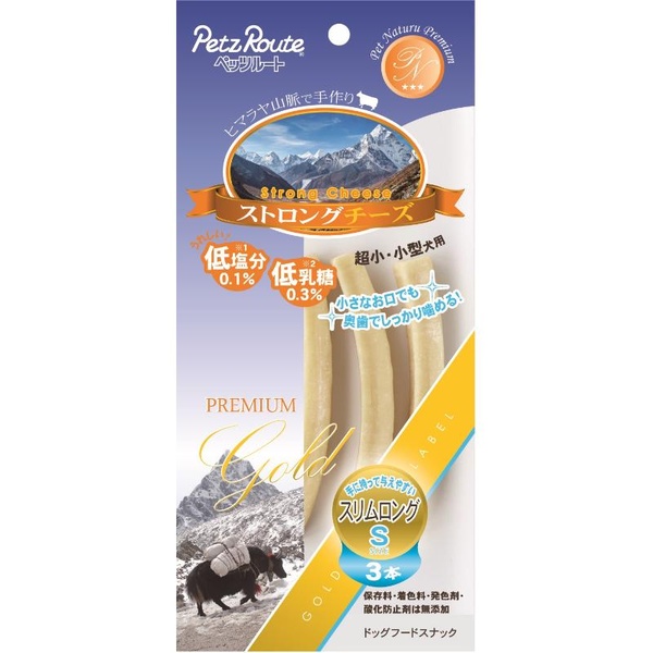 【10個書き割り】 ペッツルート ストロングチーズ か細いロング Ｓ 3本