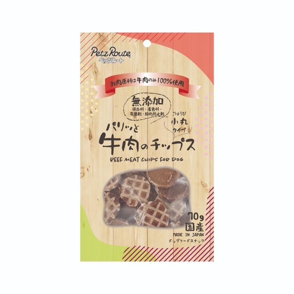 【10個書き割り】 ペッツルート パリッと牛のチップス 70g