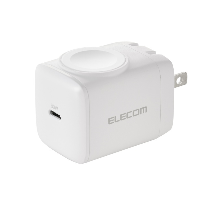 エレコム EC-AC9830WH AC申し受ける器/USB申し受ける器/USB PD/30W/Apple Watch公証モデュール付き添い人/MfA公証/USB-C1界面/白いこと