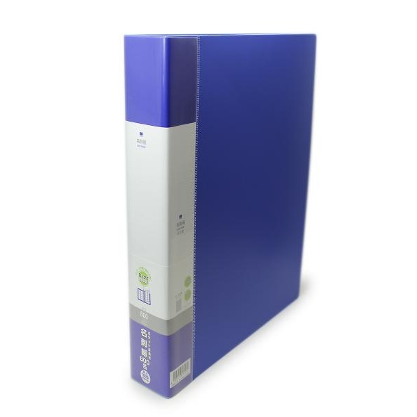 【12個セット】 LIHITLAB. リクエスト交換式名刺帳800名A4青S G8803-8｜ウルマックス 店
