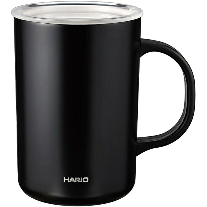 【5個セット】 HARIO セラミックコーティング 真空二重保温マグ 470ml CMG-470-B|ウルマックス 店