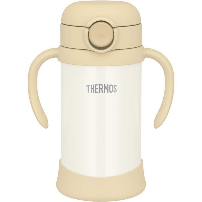 【2個セット】 サーモス まほうびんのベビーストローマグ 350ml サンドベージュ FJT-350｜ウルマックス 店