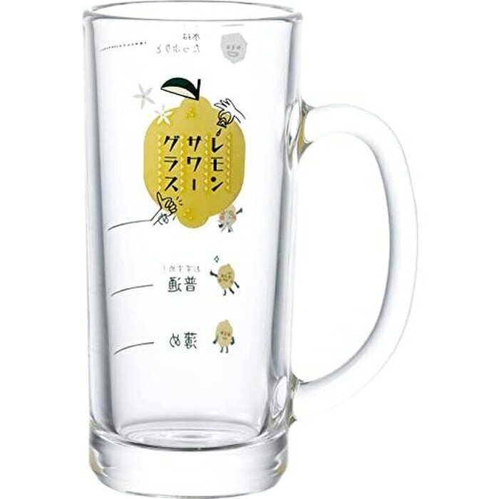 【10個セット】 東洋佐々木ガラス レモンサワージョッキ(目安つき) 435ml P-06431-J425｜ウルマックス 店 9,930円