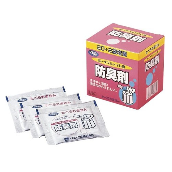 【8個セット】 アロン化成 ポータブルトイレ用防臭剤22袋入り｜ウルマックス 店
