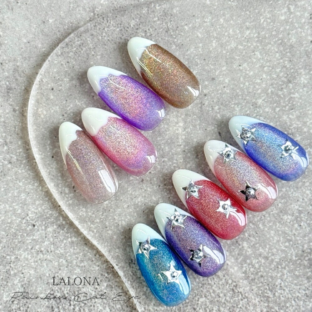 楽天市場】セール [ LALONA ] パールスレッドキャットアイジェル