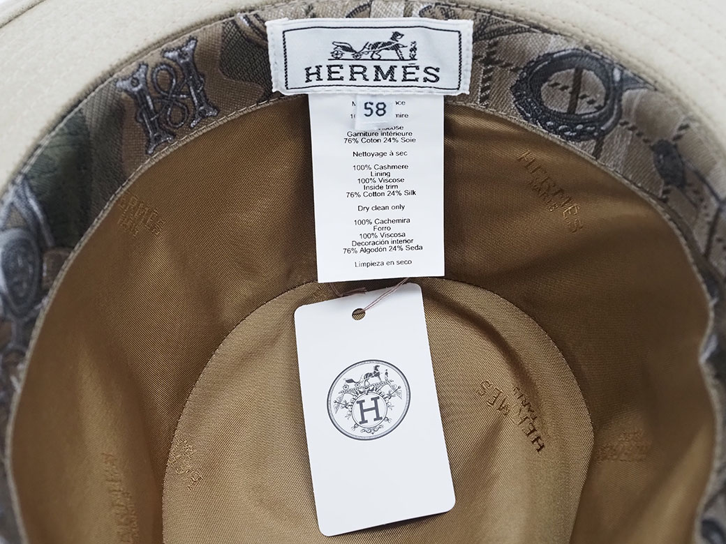帽子 エルメス HERMES ハット フィデリオ 帽子 58サイズ ベージュ 中折れ デゼール メンズ カシミヤ 野村大輔 最大72%OFFクーポン | grupofounders.com