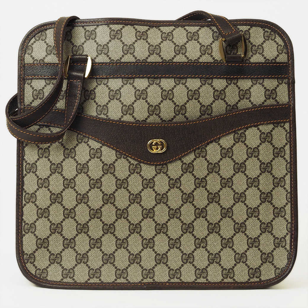 グッチ GUCCI トートバッグ GGプラス ベージュ ブラウン クレスト刻印 30,745円